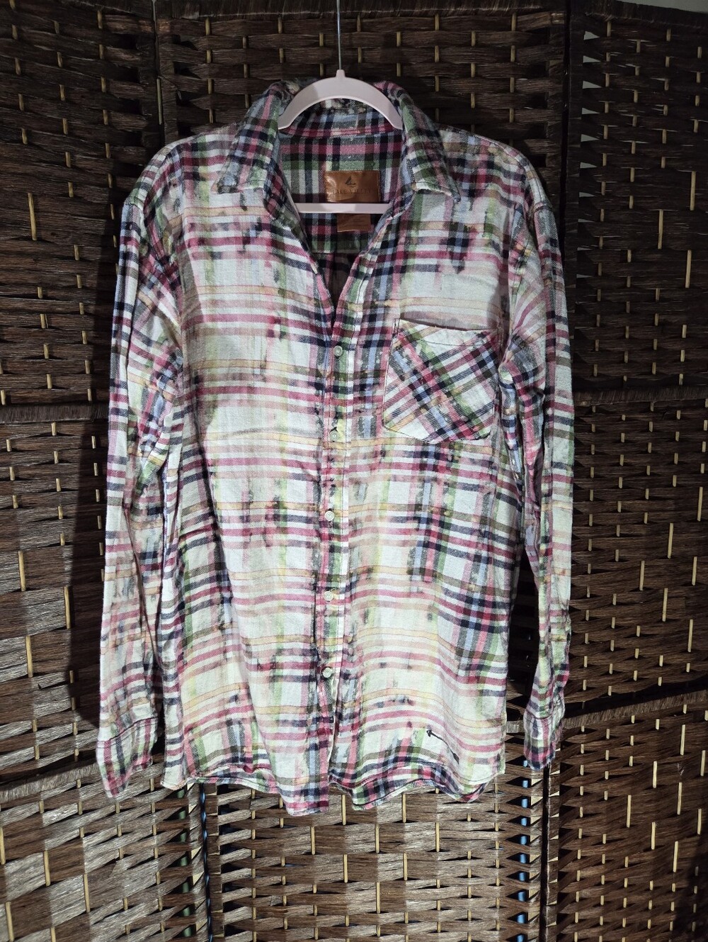 Lake Valley Bleached Flannel Long Sleeve Shirt